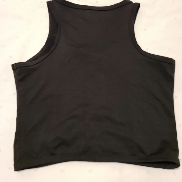 Material Girl Black Active Crop Top - Picture 2 of 4